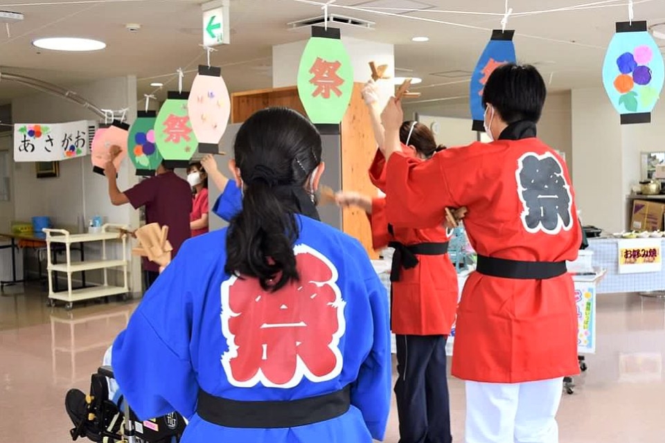 介護医療院あさがお　夏祭りの様子